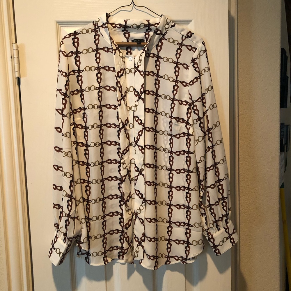 Talbots Sz M long sleeve shirt.